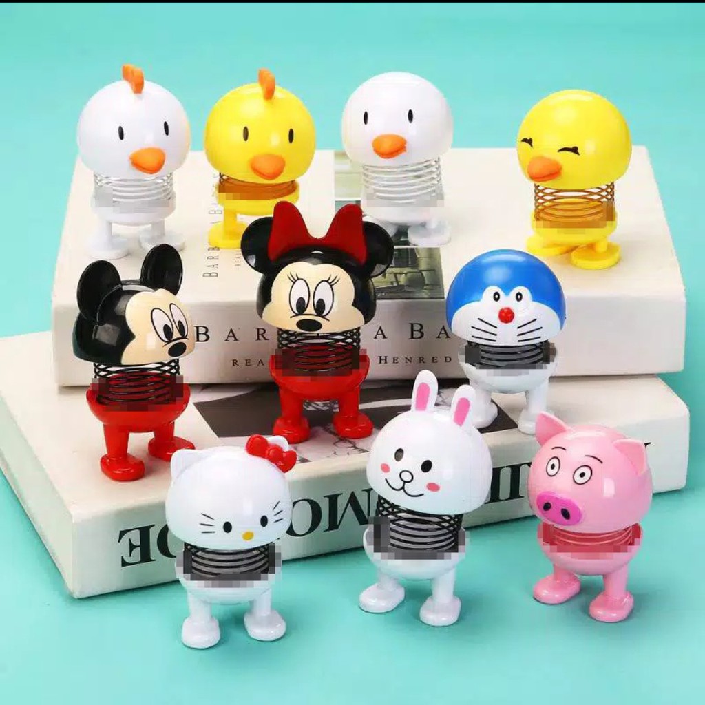 MAINAN PER GOYANG EMOJI  HIASAN  MOBIL  BONEKA EMOTICO 