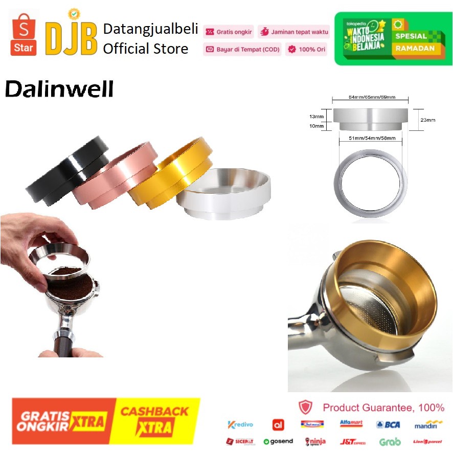 GS8 Intelligent Dosing Ring Espresso Tamper Aluminium 58mm Dalinwell YXA044