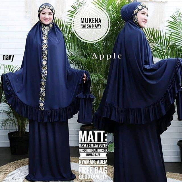 Mukena Raisa Jersey Bordir