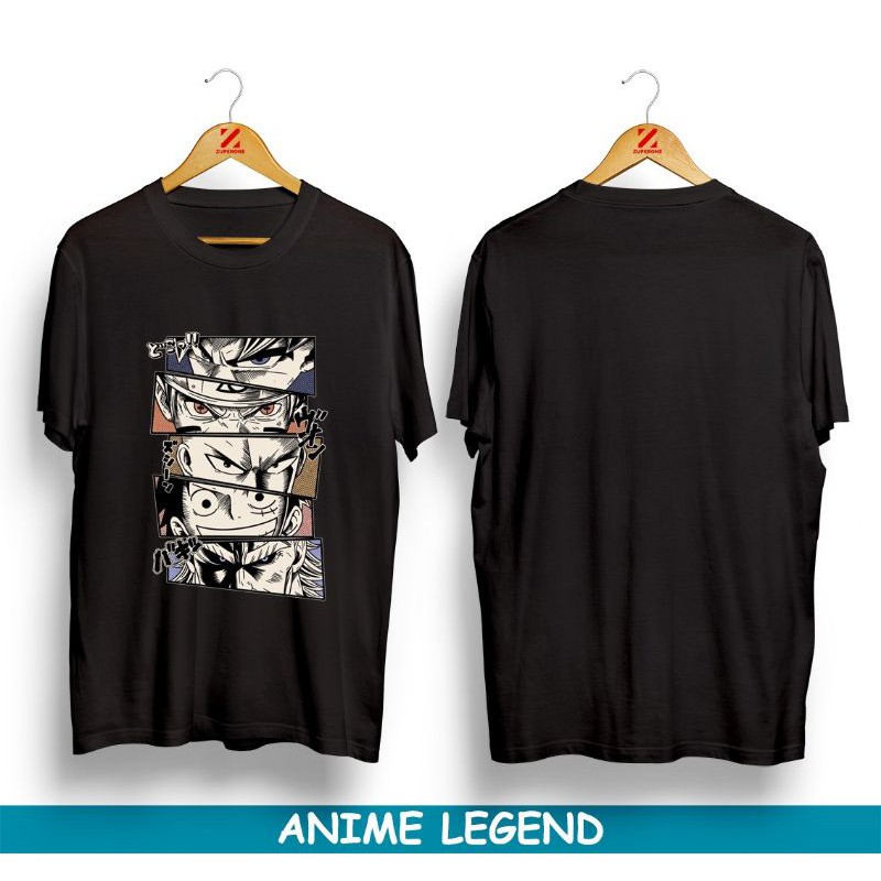 PREMIUM KAOS ANIME LEGEND GOKU NARUTO SAITAMA LUFFY ALLMIGHT / KAOS ANIME OP OPM BNH / L XL XXL XXXL