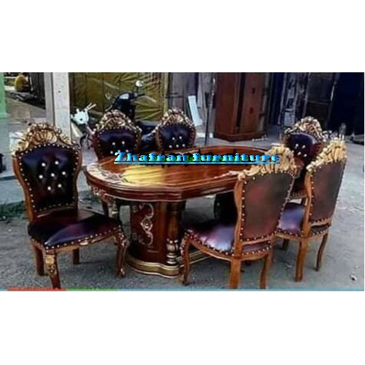 Kursi makan ganesha meja makan ganesha gendong kursi makan ukir meja makan ukir jati mebel jepara