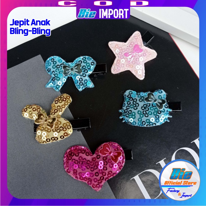 Jepit Anak Bling Polos Impor Best Seller