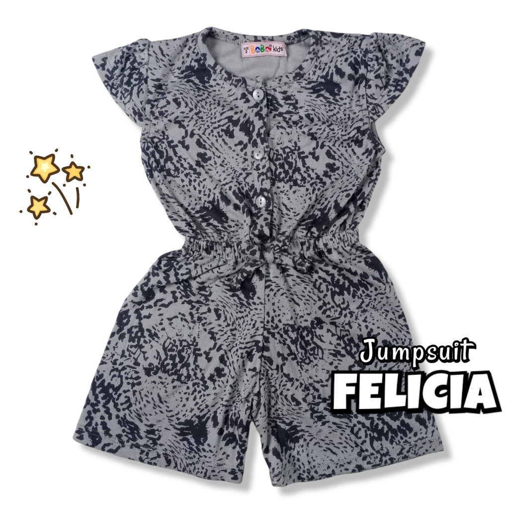 FELICIA 0-2,5 THN JUMPSUIT ANAK BAYI PEREMPUAN Jamsuit Jumsuit Pendek Kaos Pakaian Baju Anak Bayi Balita Bobo Kids-2A GrayCamouflage