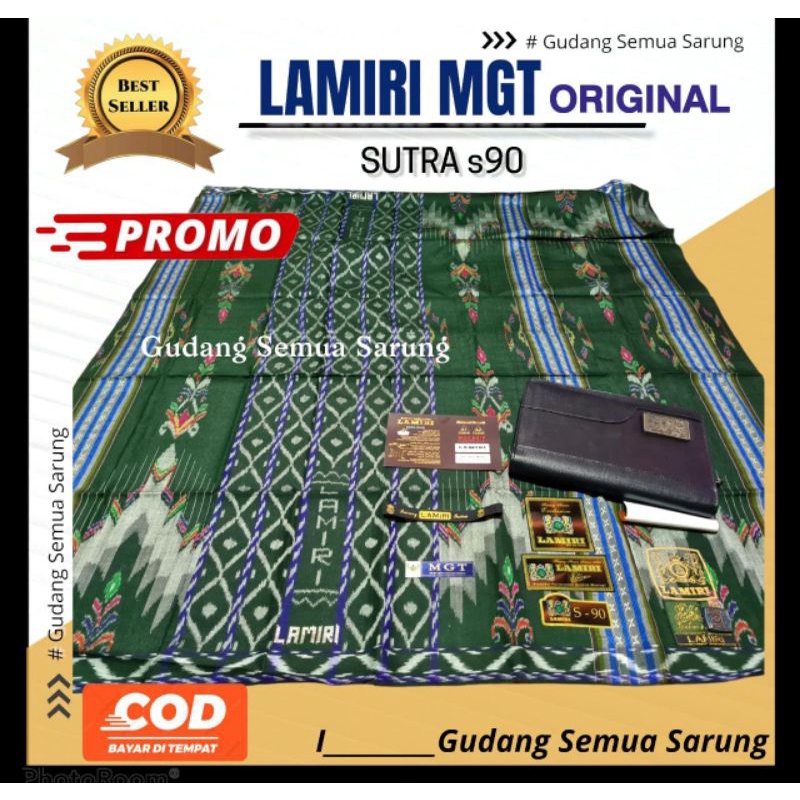 SARUNG LAMIRI MGT MST FULL SUTRA  ORI PABRIK JAHIT TENGAH LENGKAP TAS TERBARU (COD)