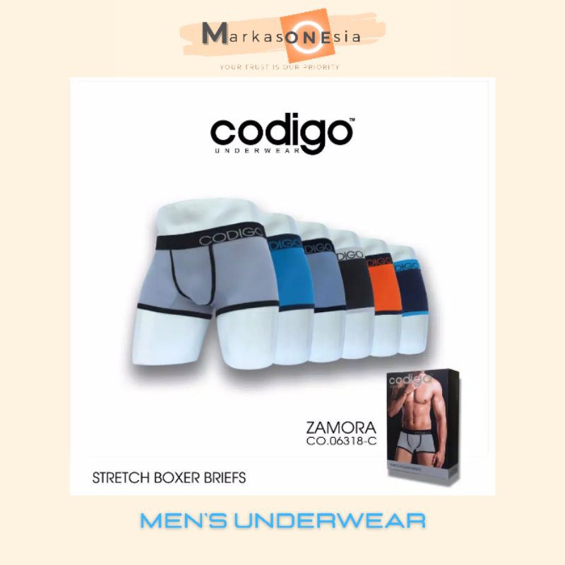 Boxer Pria - Codigo Zamora (3Pcs/Pack) S/M/L/XL