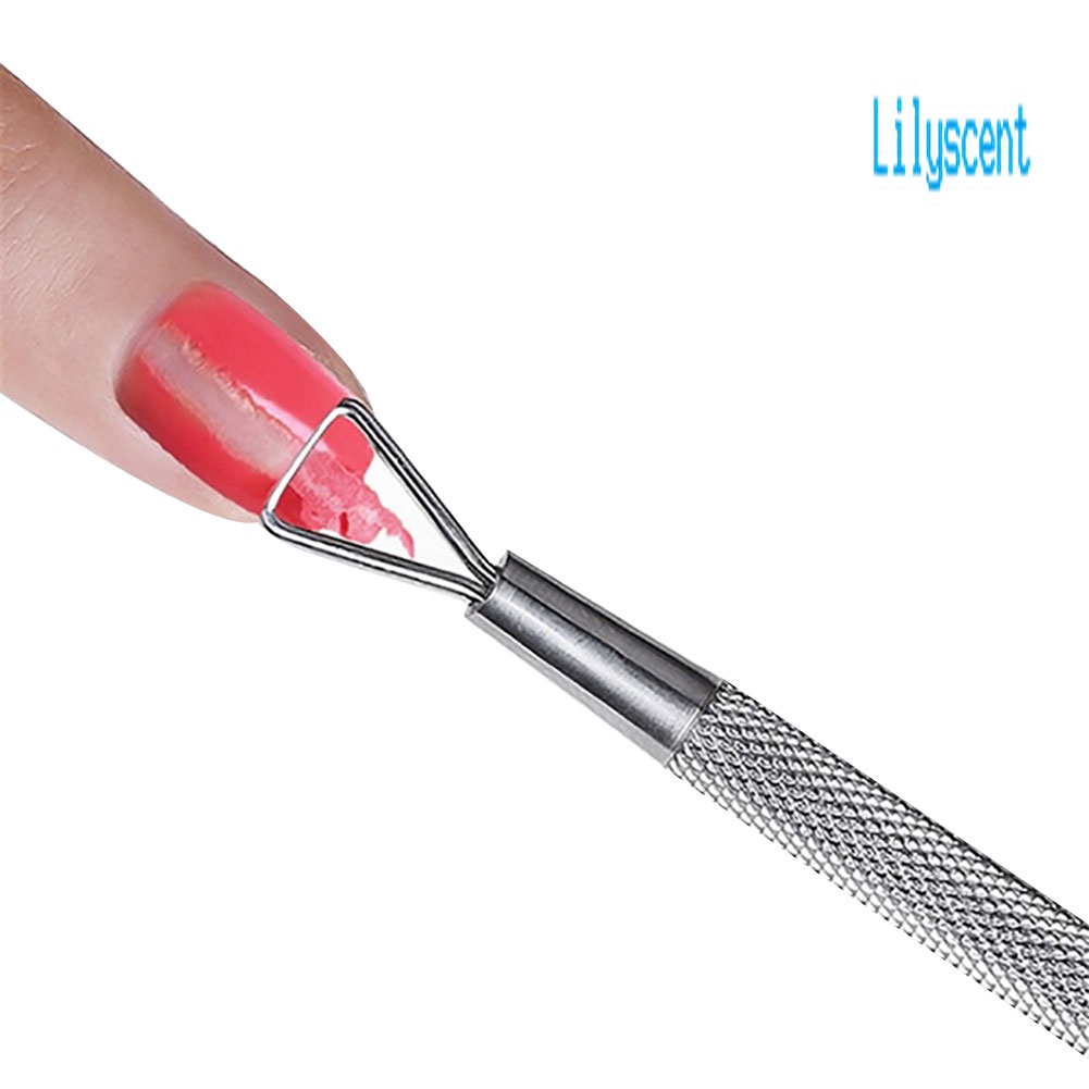 Alat Pembersih Kutek UV Gel Bahan Stainless Steel Untuk Manicure