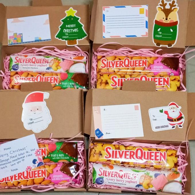 

PARCEL COKLAT KADO / HAMPRES / GIFT BOX NATAL COKELAT SILVERQUEEN KADO COKLAT
