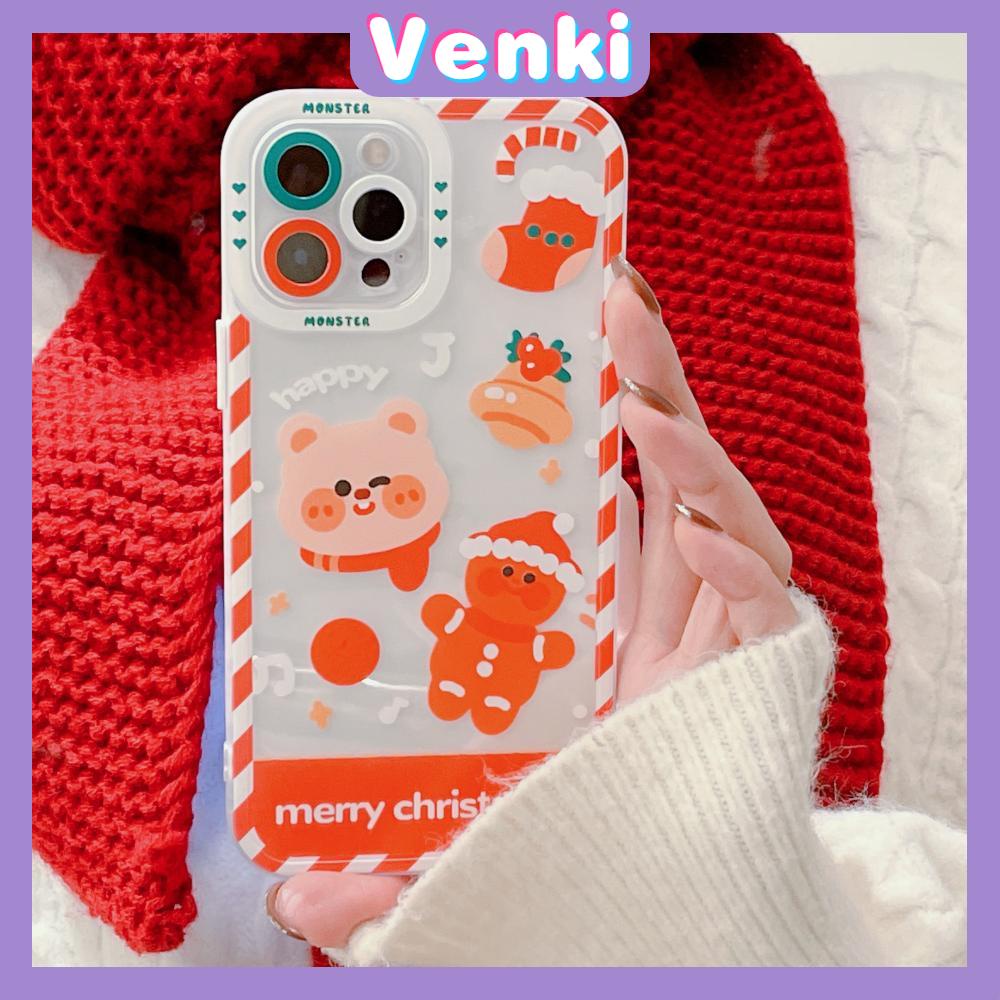 Casing Silikon Iphone 13 Pro Max 12 Pro Max 11 Pro Max 7 Plus Xr Xs Max Motif Snowflake Rusa Beruang Natal