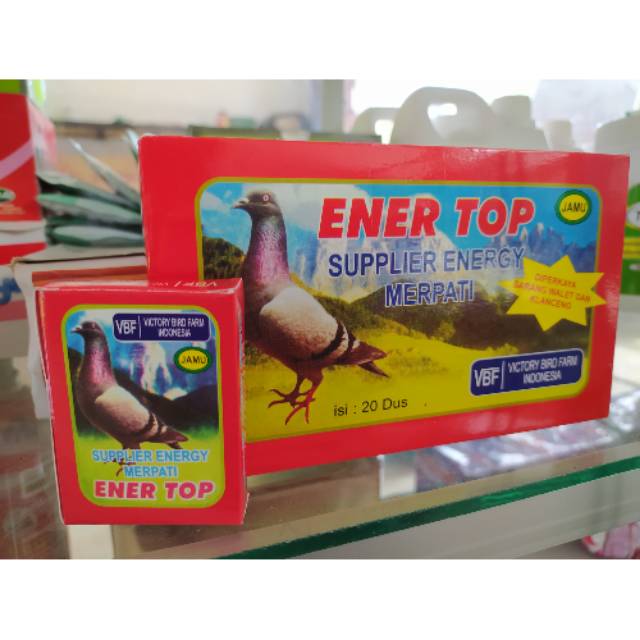 JAMU SUPLEMEN VITAMIN MERPATI ENERTOP/ ENER TOP MERPATI