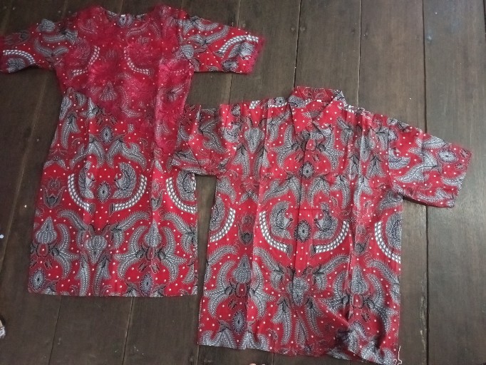 Dress Sarimbit  Batik Couple Batik  Kd Melati Warna