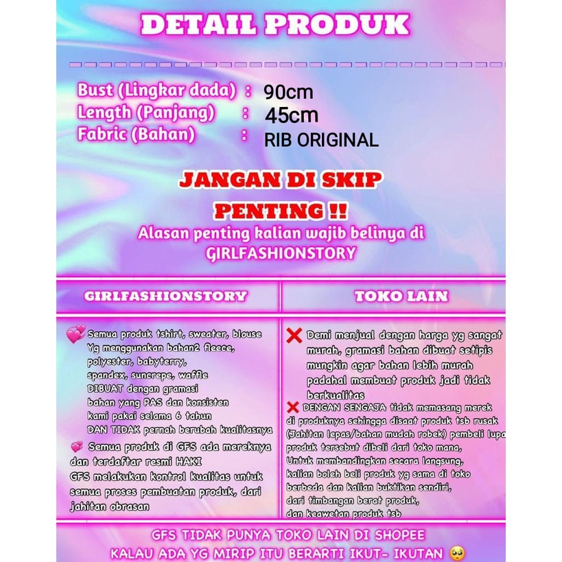 GFS LT SEAM FRONT CROP COMBINE TOP