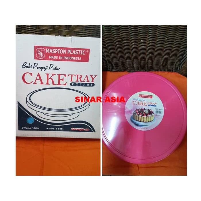 Stock Terbatas   Murah Flash Sale Cake Tray Rotary Baki Penyaji Nampan Kue Bolu Putar Lazy Susan