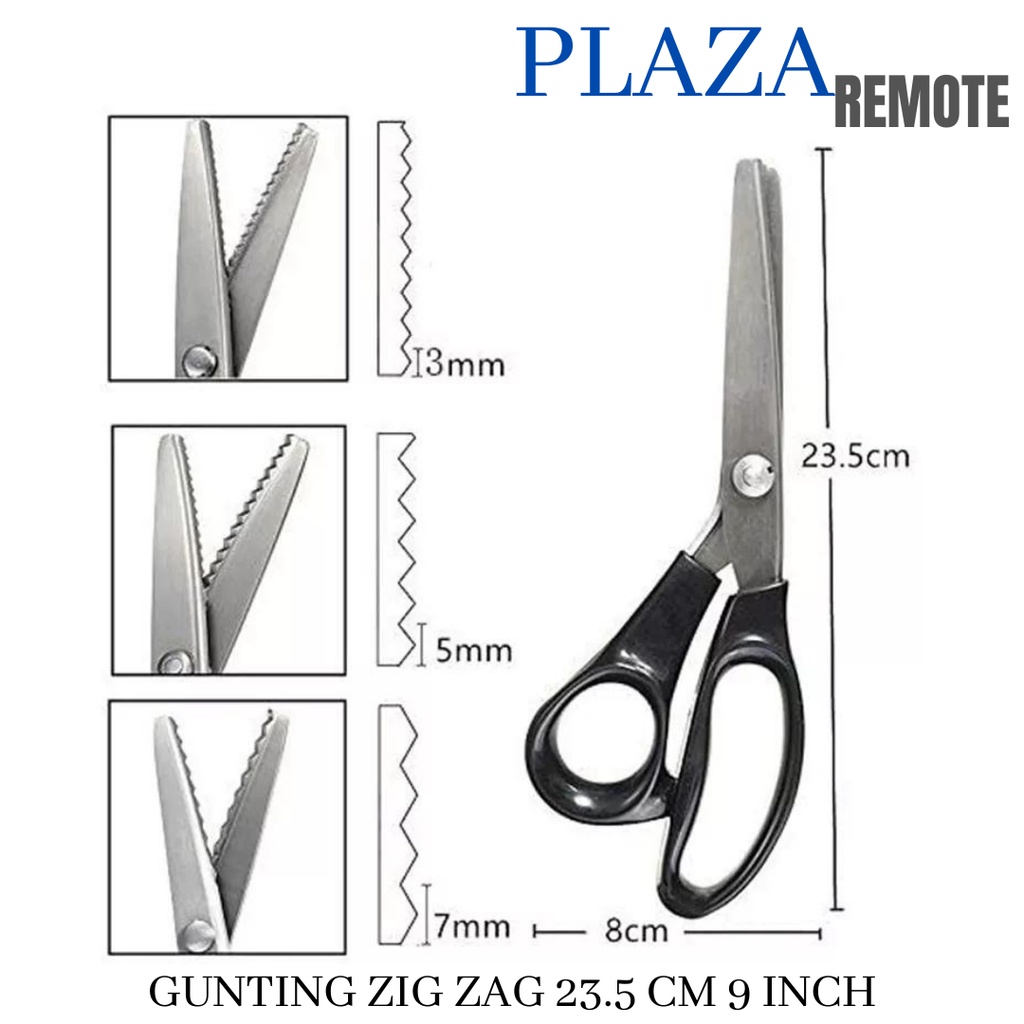 3 5 7 MM Gunting Gelombang Kain/Gunting Bahan Kain Zigzag Stainless Steal