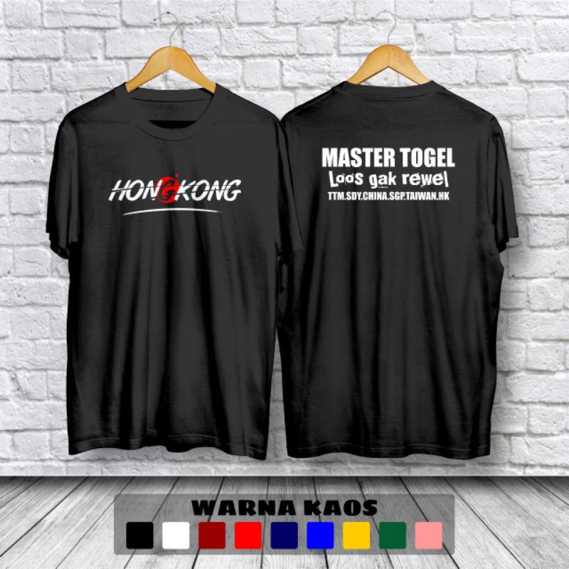 Kaos Baju Hongkong Master Togel Kaos Distro Tshirt Premium