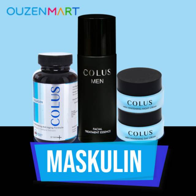 Paket maskulin,4 item, colus,colus treatment & colus men srum