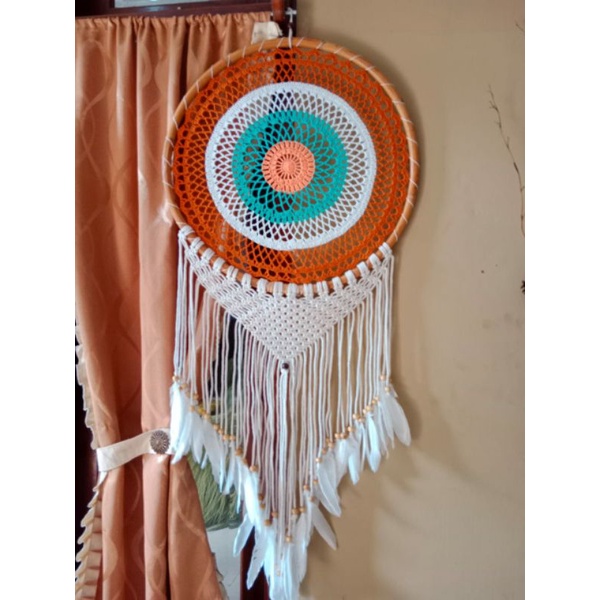 Wall decor hiasan dinding macrame dream catcher/ macrame murah / gantungan mobil/ macrame dream catc