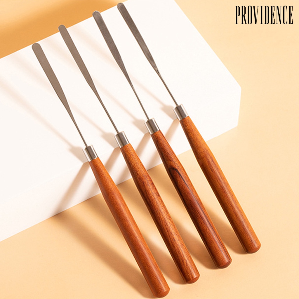 Providence Stik Pengaduk Lem Nail Art Bahan Stainless Steel Gagang Kayu Anti Karat