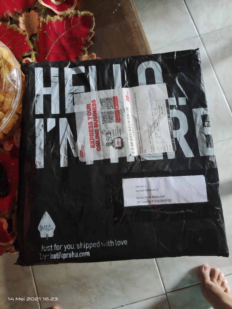 Kemeja Batik Prabu Bahan Katun Baturaden Reguler Fit A589