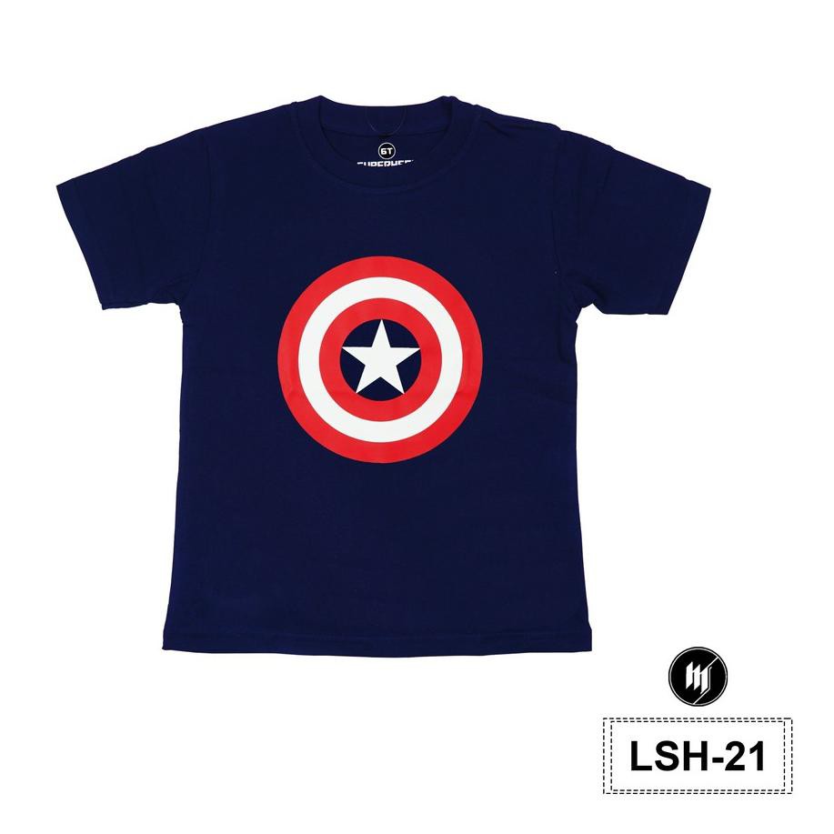 ➣ Kaos Anak Superhero Warna Navy - LSH21 ℗