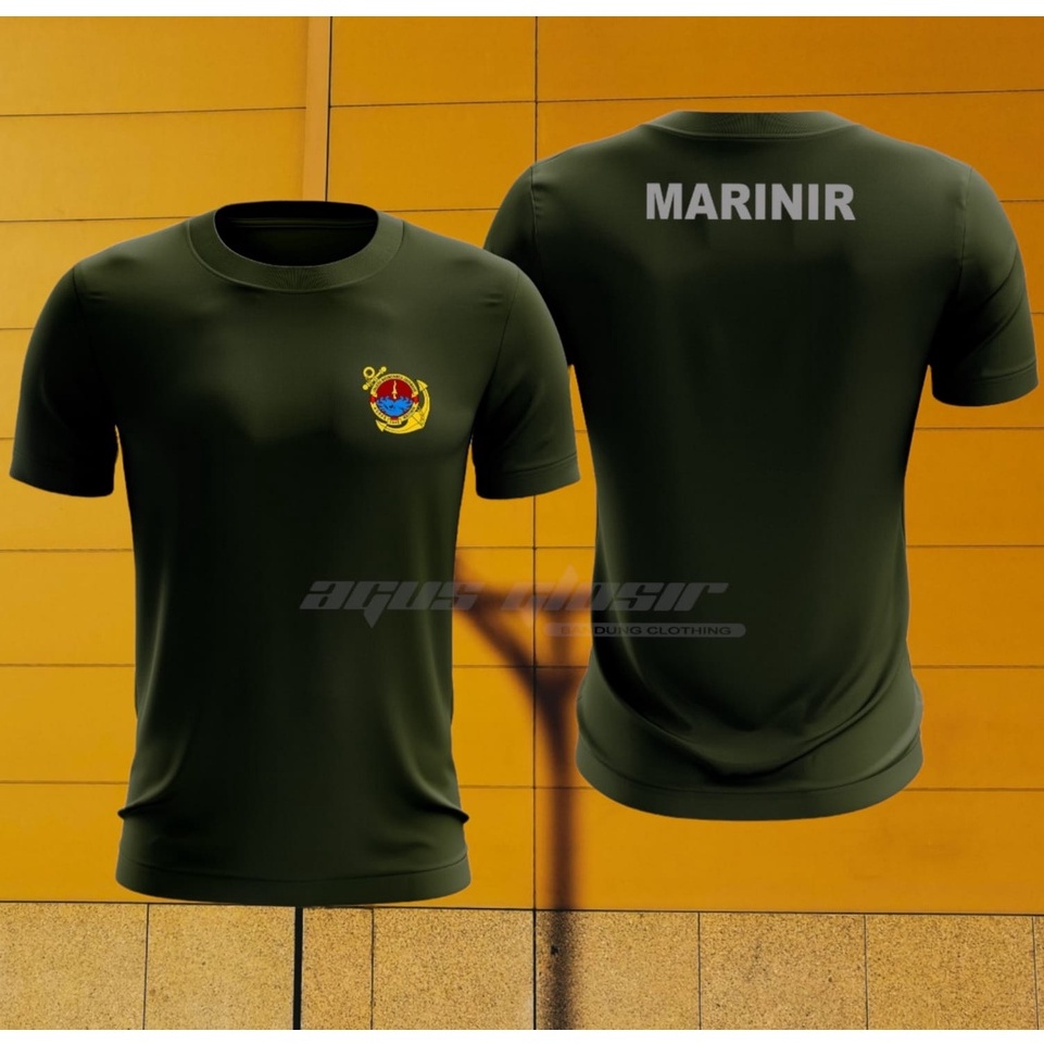 Kaos Jersey MARINIR  Hijau Army / Kaos Olahraga Jersey MARINIR/ Kaos Jersey Dryfit MARINIR Hijau Arm