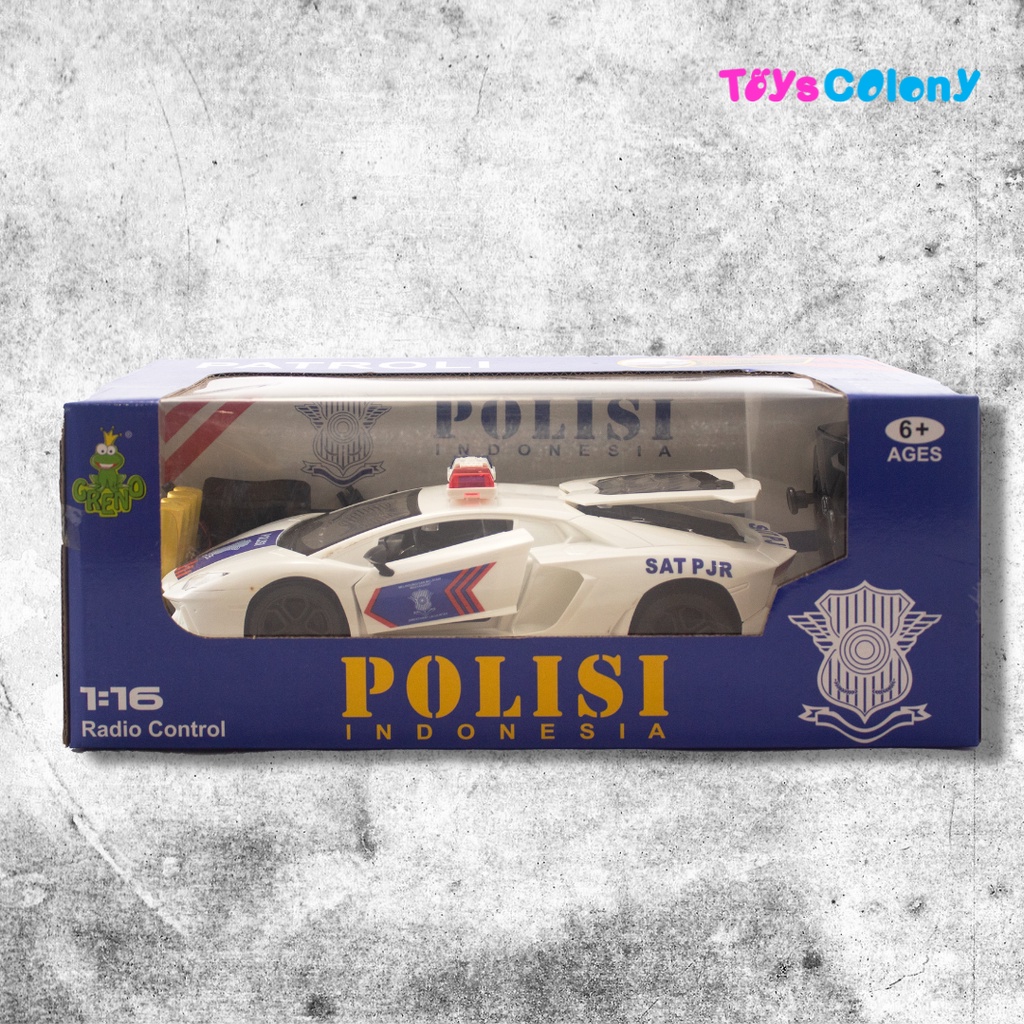 Mobil Remote Control Polisi Indonesia 1:16 Ferarri-Lamboghini 998-6/7