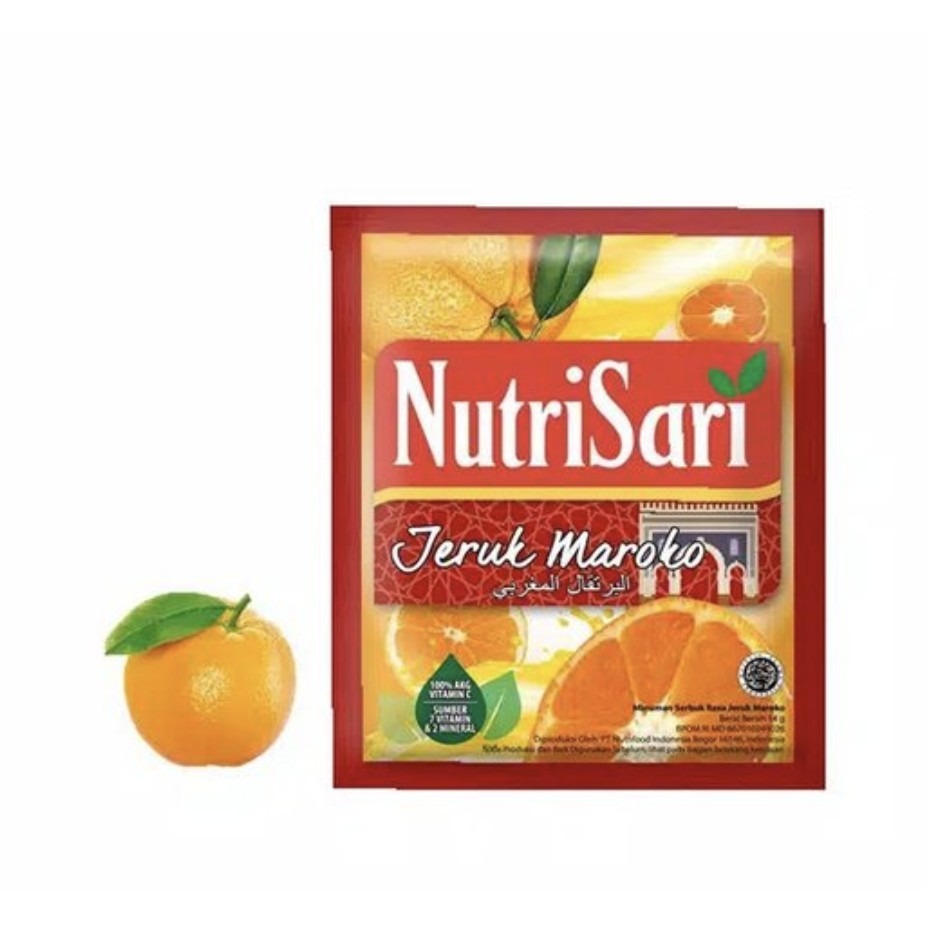 Nutrisari 40&quot;Sachet / pack Jeruk Maroko