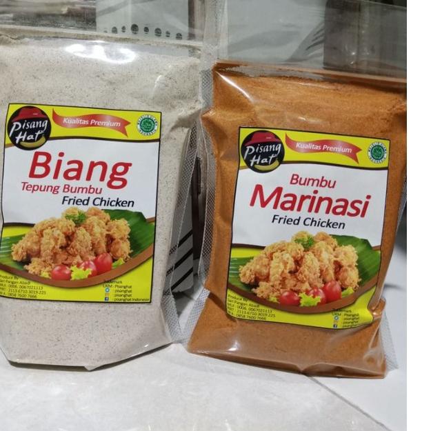 

Special - paket biang tepung dan bumbu marinasi ayam goreng fried chicken 500g