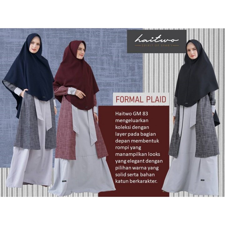 [BISA COD]GAMIS SET NIBRAS TERBARU HAITWO GM 083 FIRE BRICK LEBARAN TAHUN 2021