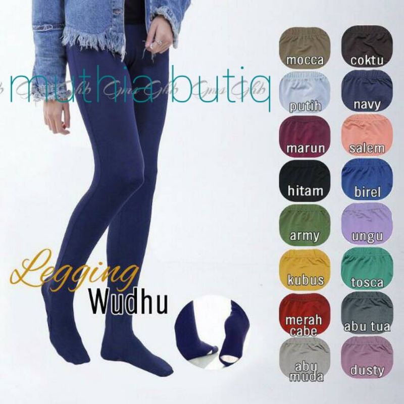 Dalaman Celana Wanita, Celana Leging Wudhu Bahan Kaos Rayon SUPER PREMIUM.