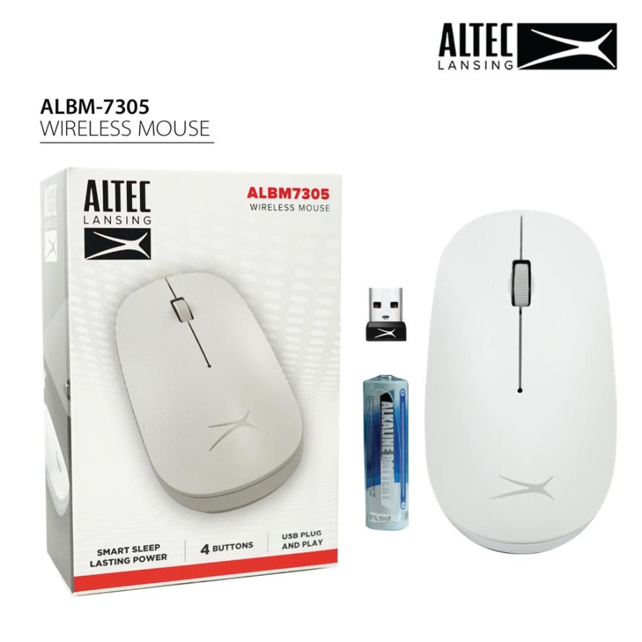 Mouse Wireless Altec Lansing ALBM-7305 White | Altec ALBM7305 White