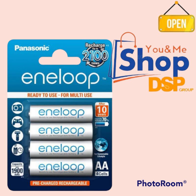 Baterai PANASONIC Eneloop AA isi 4  1900Mah up to 2100 times A2 Battery rechargeable