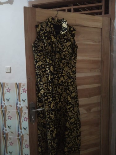 Batik Couple Keluarga Sania Ruffle Ori Ndoro Jowi Dnt Motif Prada Bakung