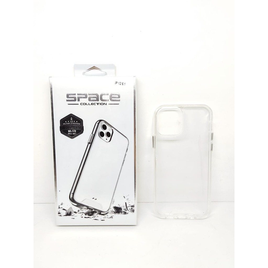 SPACE Case iPhone 12 12 Pro 6.1 inchi Drop Resistan Anti Shock Transparan High Quality