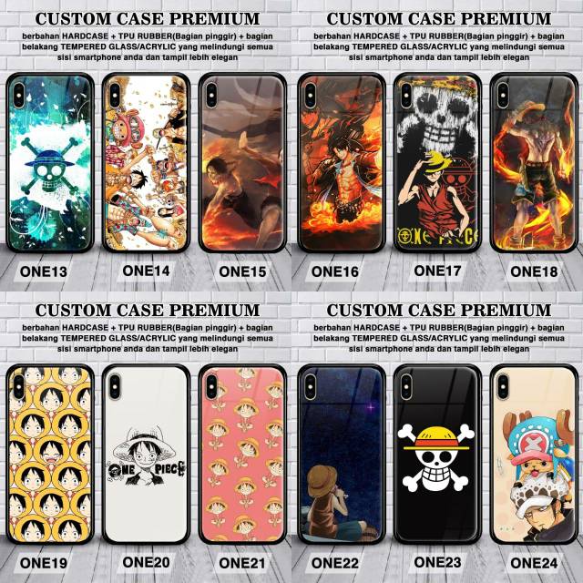 CUSTOM CASE 3D ONEPIECE HUAWEI Y5 2018/Y6 2018/Y5 2019/Y6 PRO 2019/Y7 PRO 2019/Y9 2019 GLASS CASE