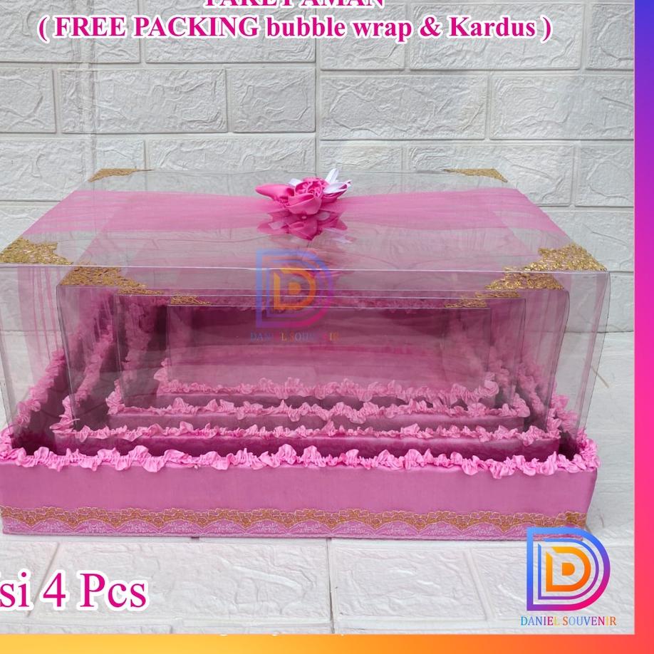 Garansi Termurah.. Kotak Seserahan Mika Set Lengkap Box Hantaran Parcel Pernikahan Unik Kekinian