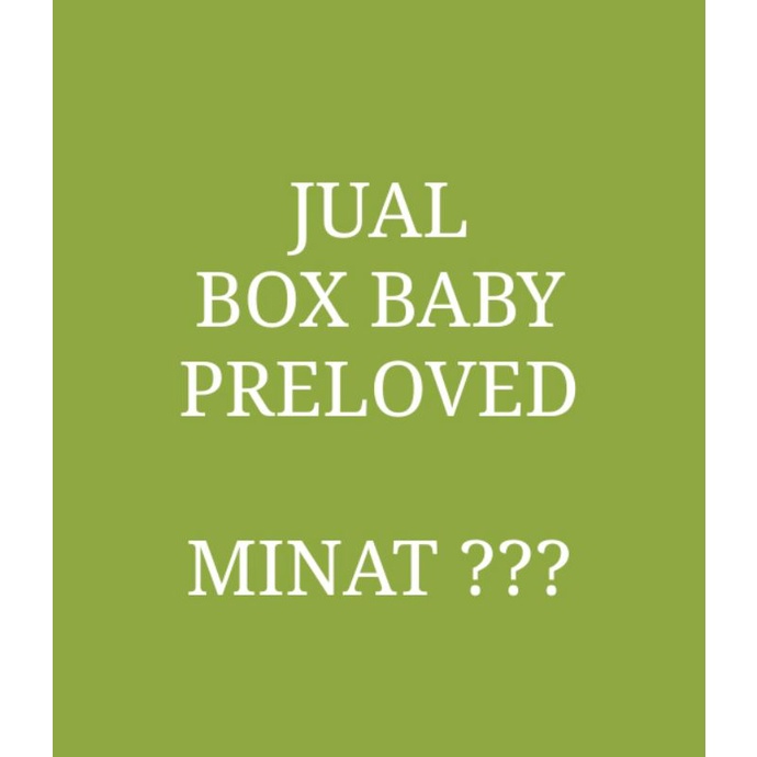 PRELOVED - Box BabyDoes