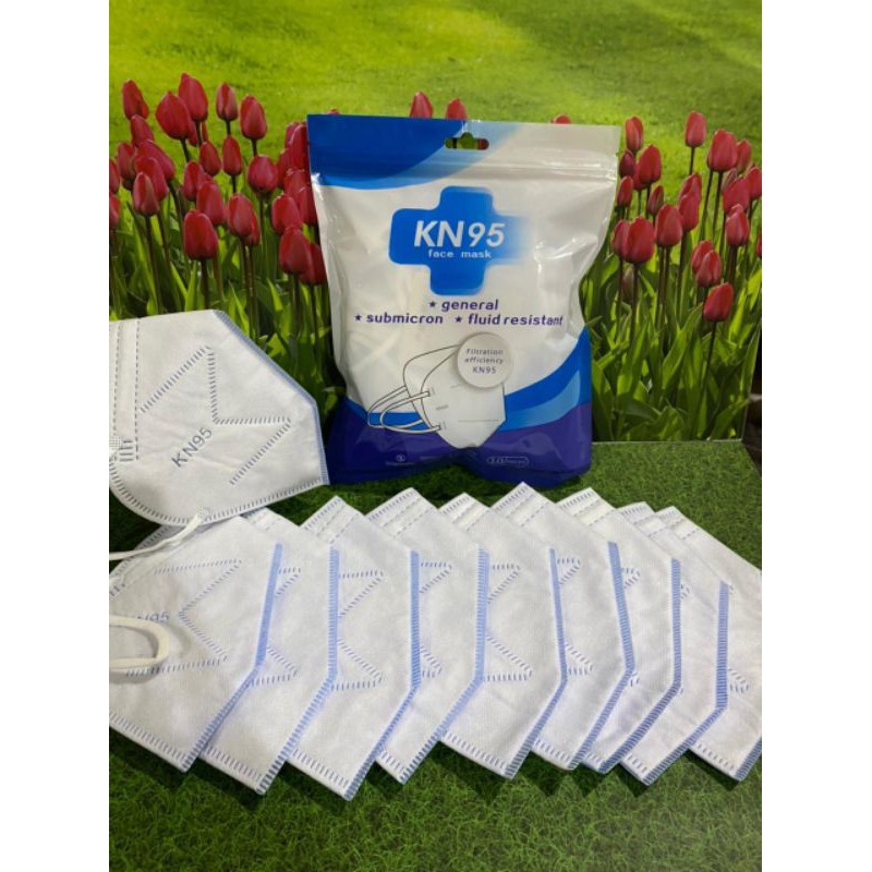 masker kn95 warna putih ecer perpcs satuan