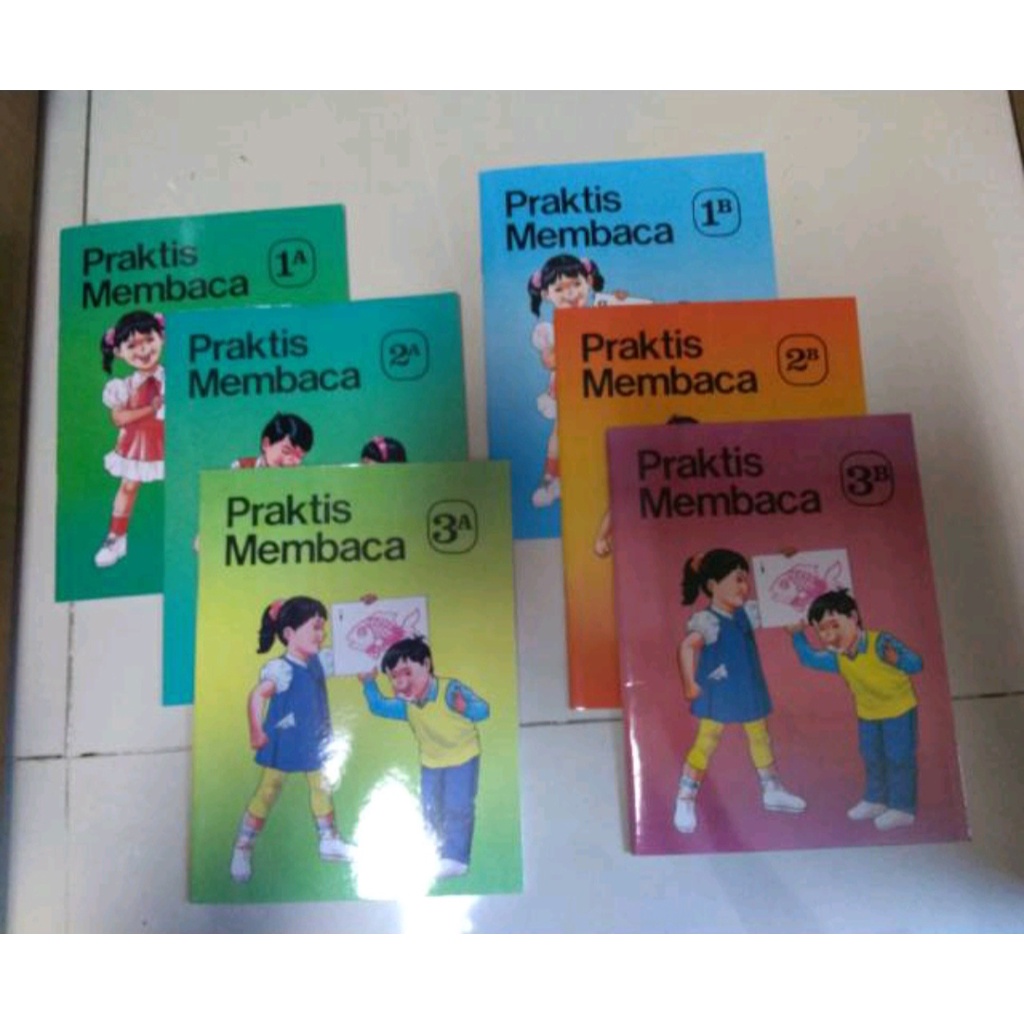 Paket 6 Buku Praktis Membaca 1 2 3 A B Anak Belajar Membaca