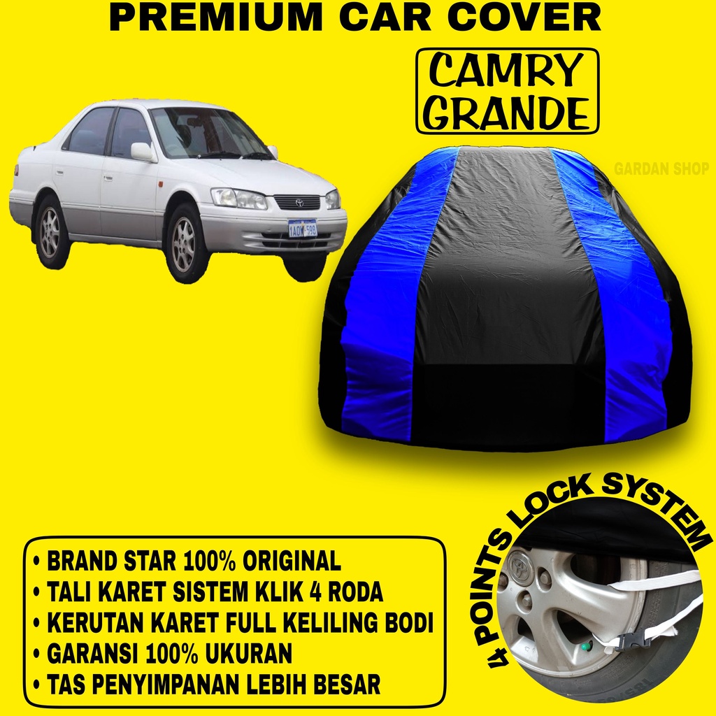 Body Cover CAMRY GRANDE Sarung Strip BIRU Penutup Pelindung Bodi Mobil Camry Grande PREMIUM