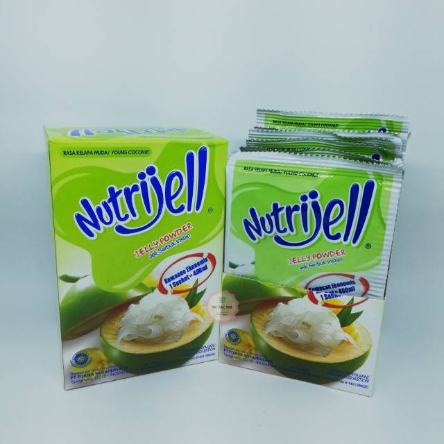 Nutrijell ECO kelapa muda box / nutrijell jeli kelapa muda ekonomis 10grx12pcs