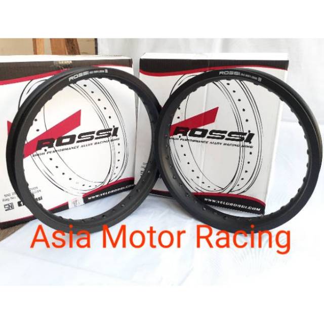 velg rossi ukuran 185 dan 215 ring 17 kotak wm velg rossi hitam