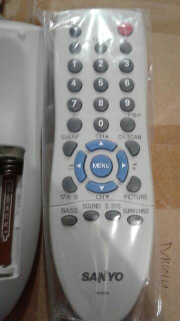 REMOTE REMOT TV SANYO ORIGINAL ASLI TABUNG SLIM FLAT