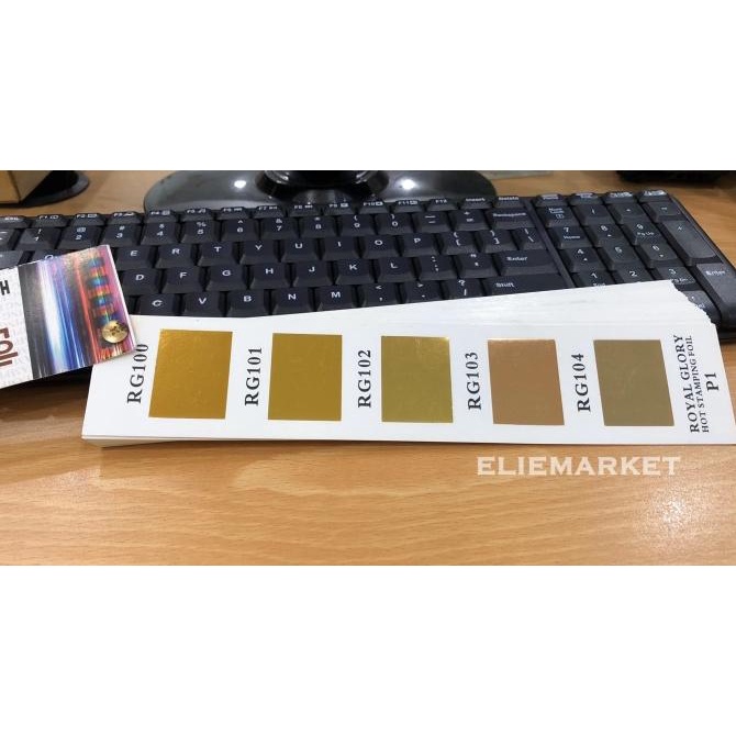 

KERTAS FOIL EMAS KHUSUS 1/2 ROLL / HOT STAMPING FOIL / Hotprint / Poly Star Seller Termurah