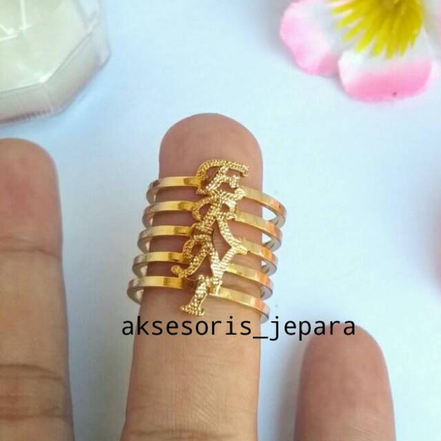 Cincin Spiral Ukir Nama Lapis Emas Cincin Nama Gold Cincin Custom Kado Custom Kado Pacar Kado Istri