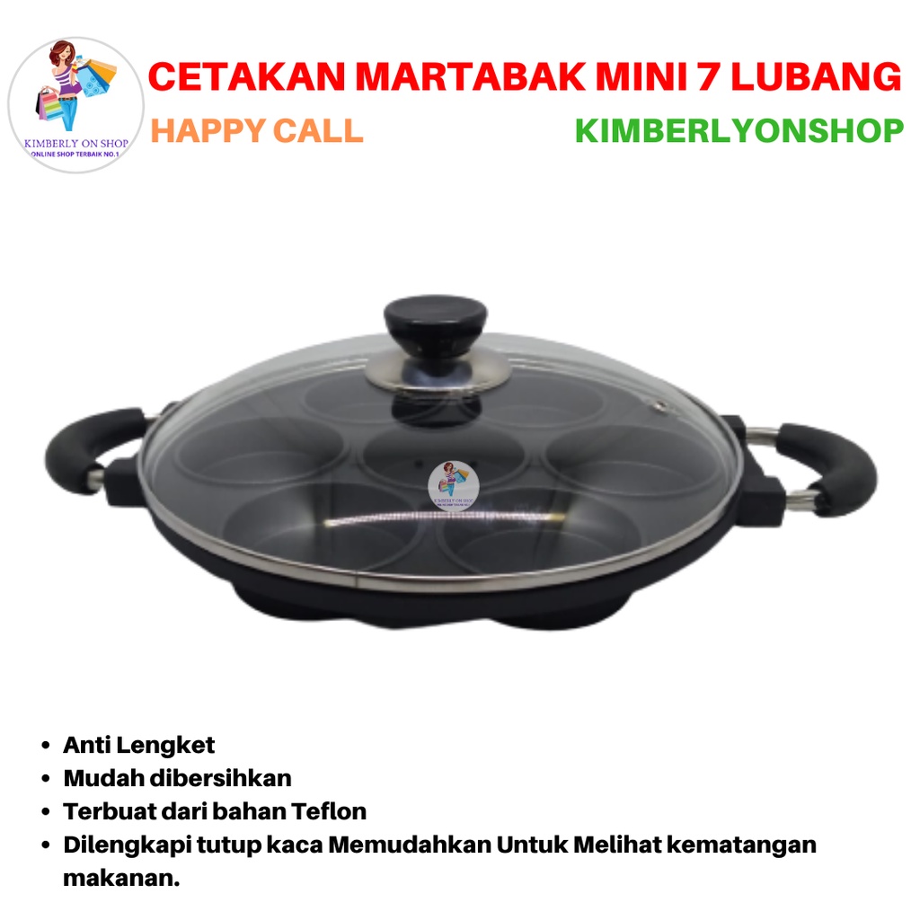 Cetakan Kue Mrtabak Mini 7 Lubang Snack Maker Serbaguna Happy Call