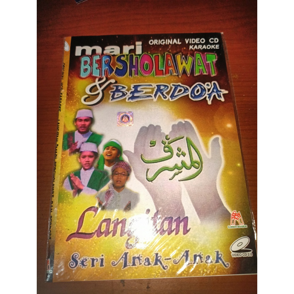 VCD ORIGINAL SHOLAWATAN LANGITAN ALBUM SERI ANAK ANAK "MARI BERSHOLAWAT" Prod.GSP RECORDS