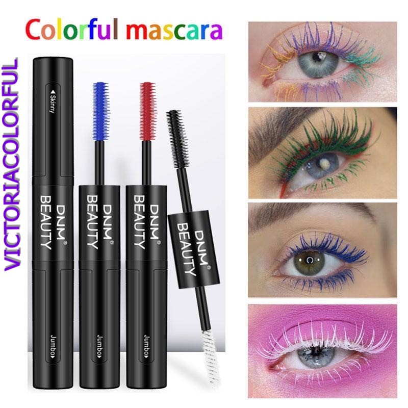 Dnm Colorful Mascara Silk 4d Double Head Mascara Combination Graft Growth Extension Waterproof Shopee Indonesia