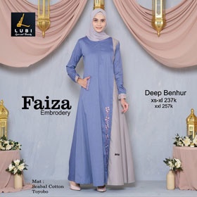 FAIZA GAMIS TERBARU LUBI ORIGINAL SCABAL COTTON TOYOBO