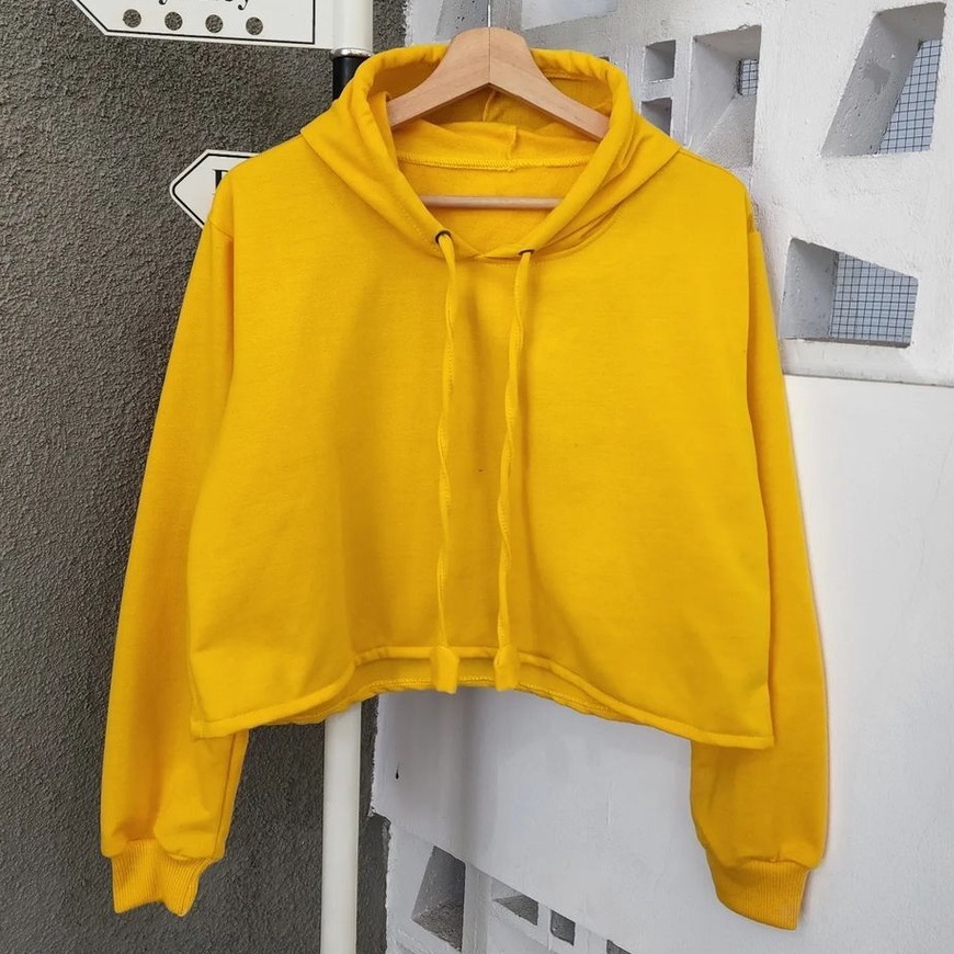 Hoodie Bright Colour Crop Bahan Pleece Terbaru Korean Look Style