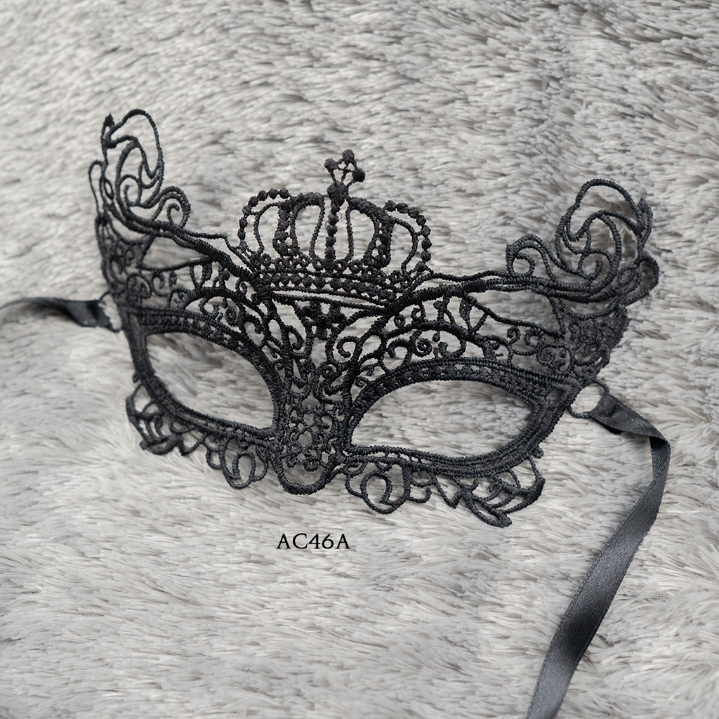 Aksesoris Party Mask Lace Topeng Renda Pesta Hitam Premium AC46A